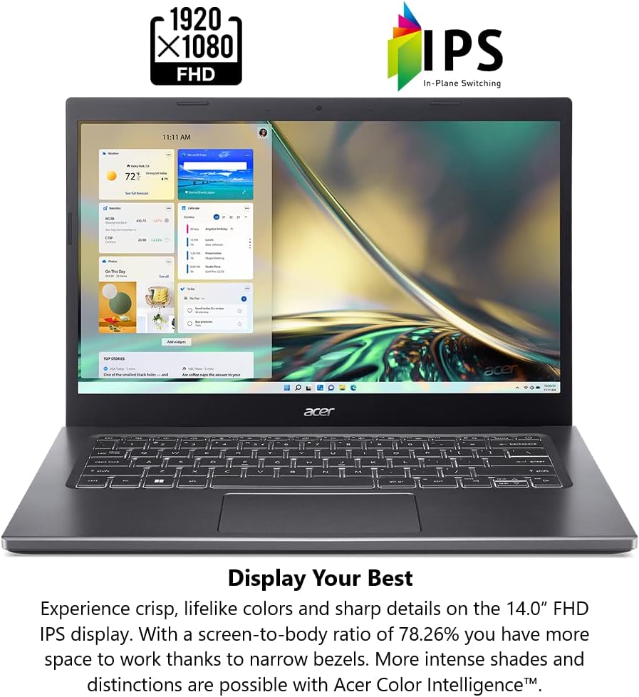 14.0" Full HD IPS Display 12th Gen Intel Core i5 8GB DDR4 512GB SSD Laptop U5503