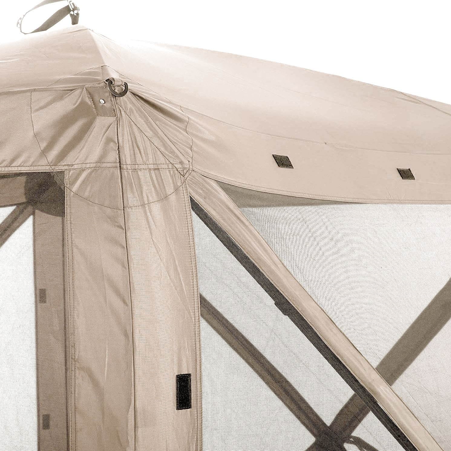Tan Portable Outdoor Screened Canopy Shelter (2 Pack) E62491