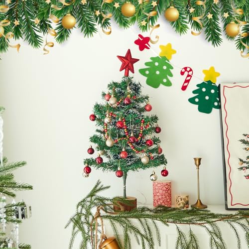 2FT Tabletop Artificial Christmas Tree with Lights B1260