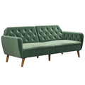 Camel Faux Leather Memory Foam Futon S187030