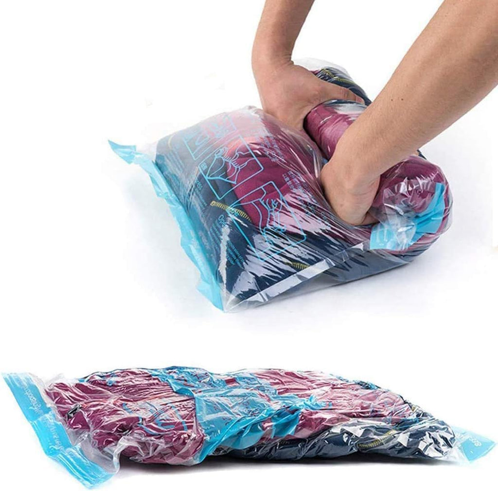 12 Pack Roll Up Reusable Vacuum Storage Bags (Jumbo×4, Large×4, Small×4) V70310