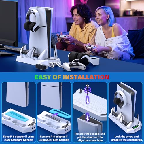 PS5 Cooling Station with Controller Charging Station R1370