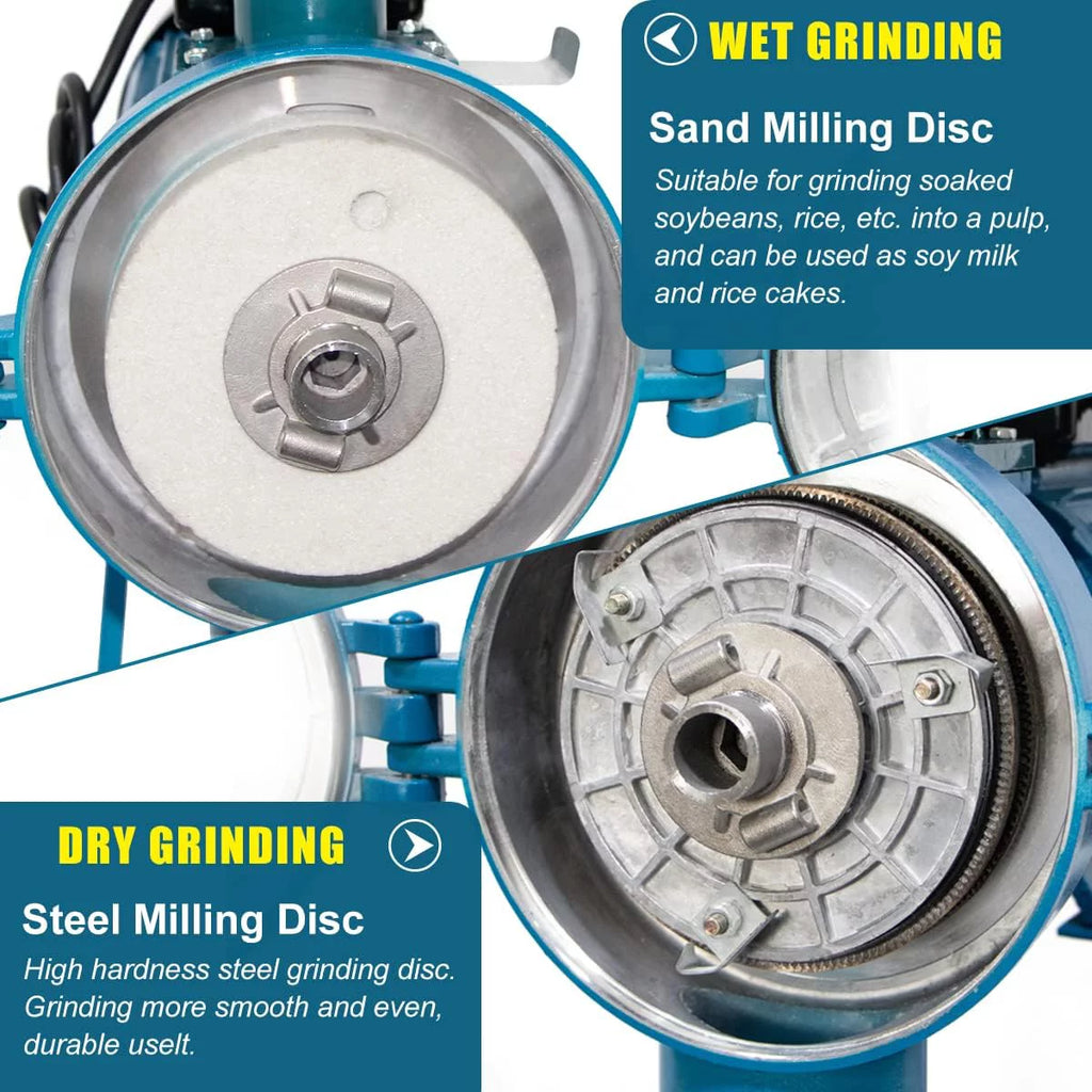 3000W Wet Dry Commercial Electric Grain Grinder Mill M27759