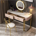 Blue Retro Desk with LED Stool Drawer U145