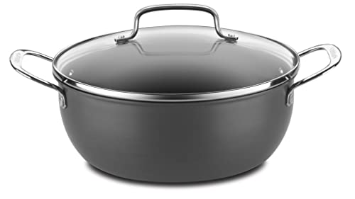 Black 5-Quart Nonstick Hard-Anodized Chili Pot with Cover M3911