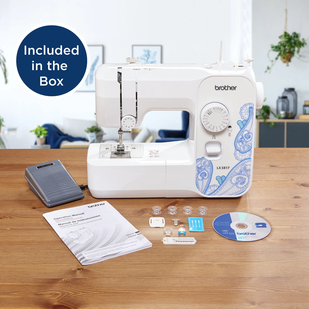 White Portable Full-Size Sewing Machine G322866