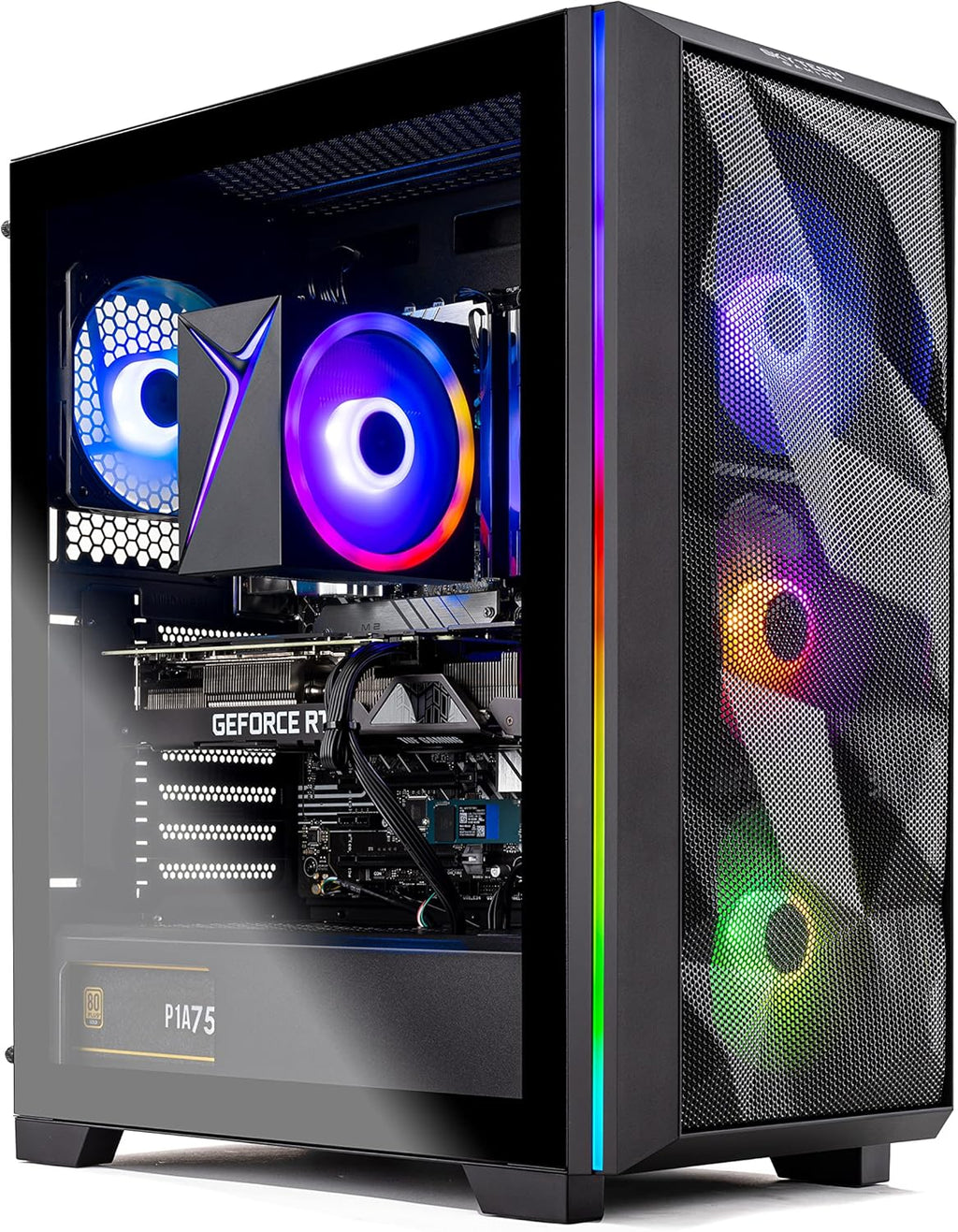 Intel Core i5 12400F 2.5 GHz NVIDIA RTX 4060 1TB NVME SSD 16GB DDR4 RAM 3200 650W Gold PSU Windows 11 Home Gaming PC Desktop I306