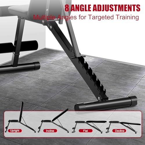 Adjustable Weight Bench Press with 700 LB Capacity Incline/Decline Bench C9326