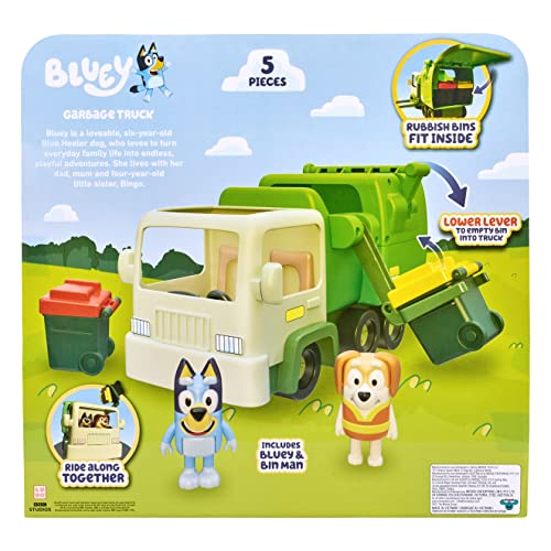 Bluey Garbage Truck 2.5" poseable Figures with Playset L3170