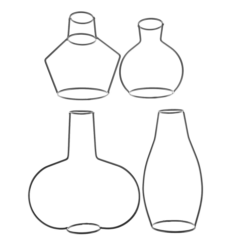 12 pcs Flower Vases With Iron Art Frame O6669