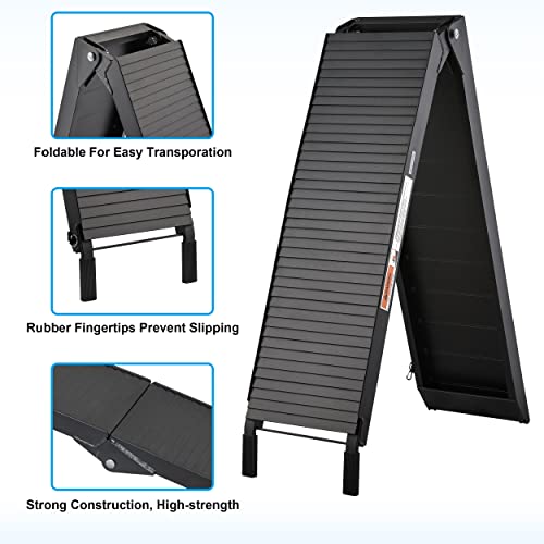 10ft 1500LBS Capacity Black Motorcycle Ramp I33151
