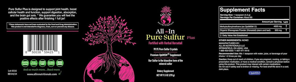 Pure Sulfur-60 Servings H30674