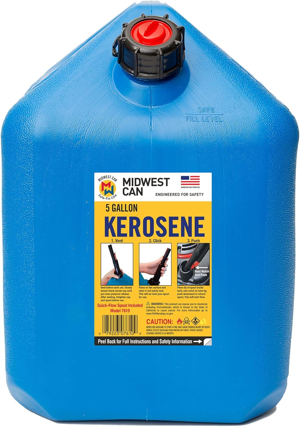 5-Gallon Blue Kerosene Gas Can Container (2 Pack) X365141