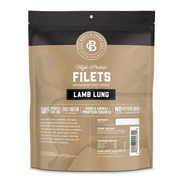 All-Natural Dehydrated Beef Lung Dog Treats C134