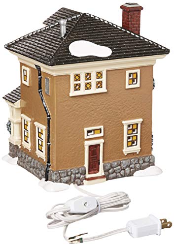 Porcelain Snow Village Lit House H10578