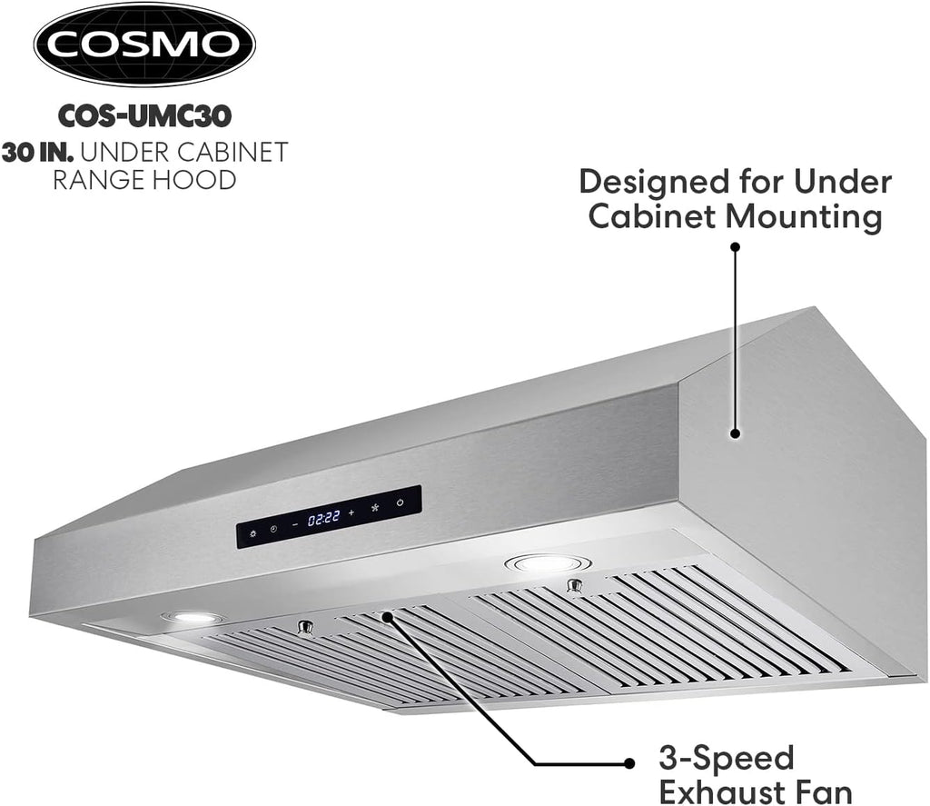 30 in. Ducted Under Cabinet Stainless Steel Range Hood Q165158