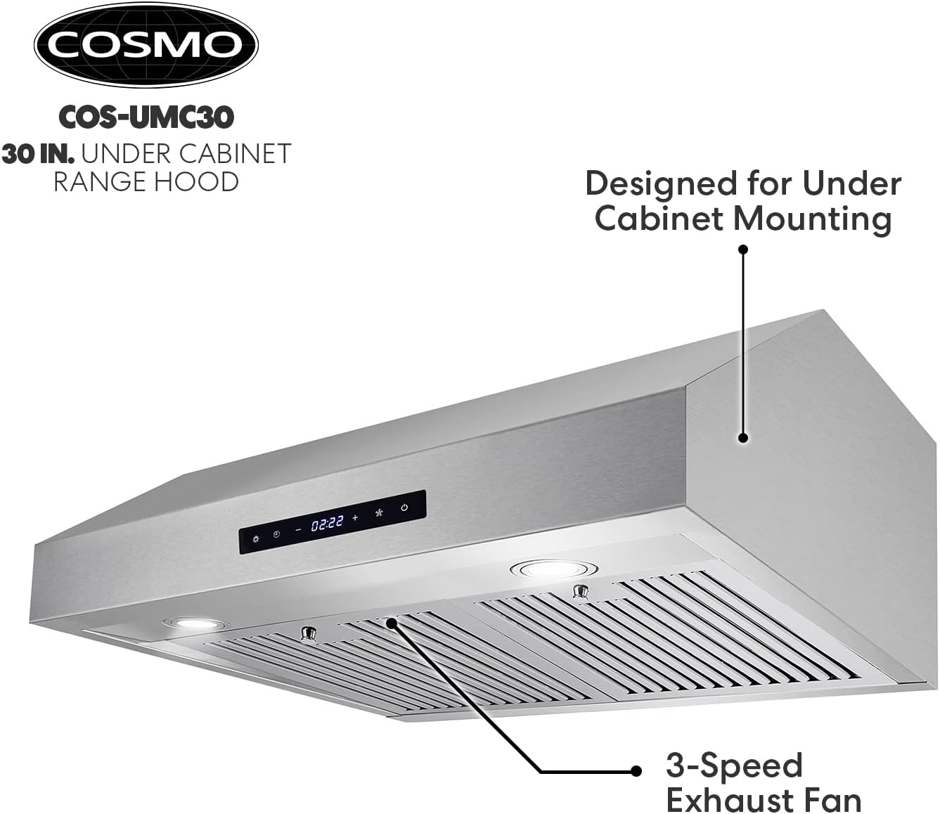30 in. Ducted Under Cabinet Stainless Steel Range Hood Q165158