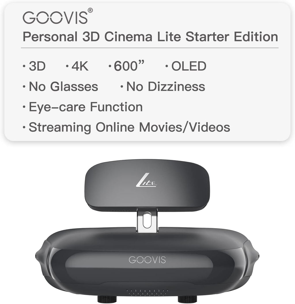 Dual 2K AMOLED Display VR Headset with Carrying Case and Elite Strap N778608