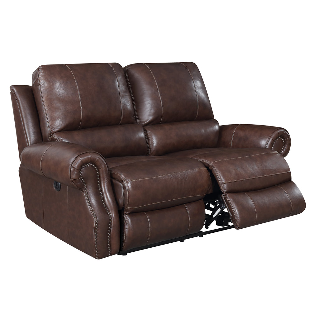 Saddle Brown Power Motion Loveseat Z89772
