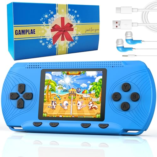 Handheld Game Console with 258 Video Games & 3 Cartridges, 3.0'' Screen V442