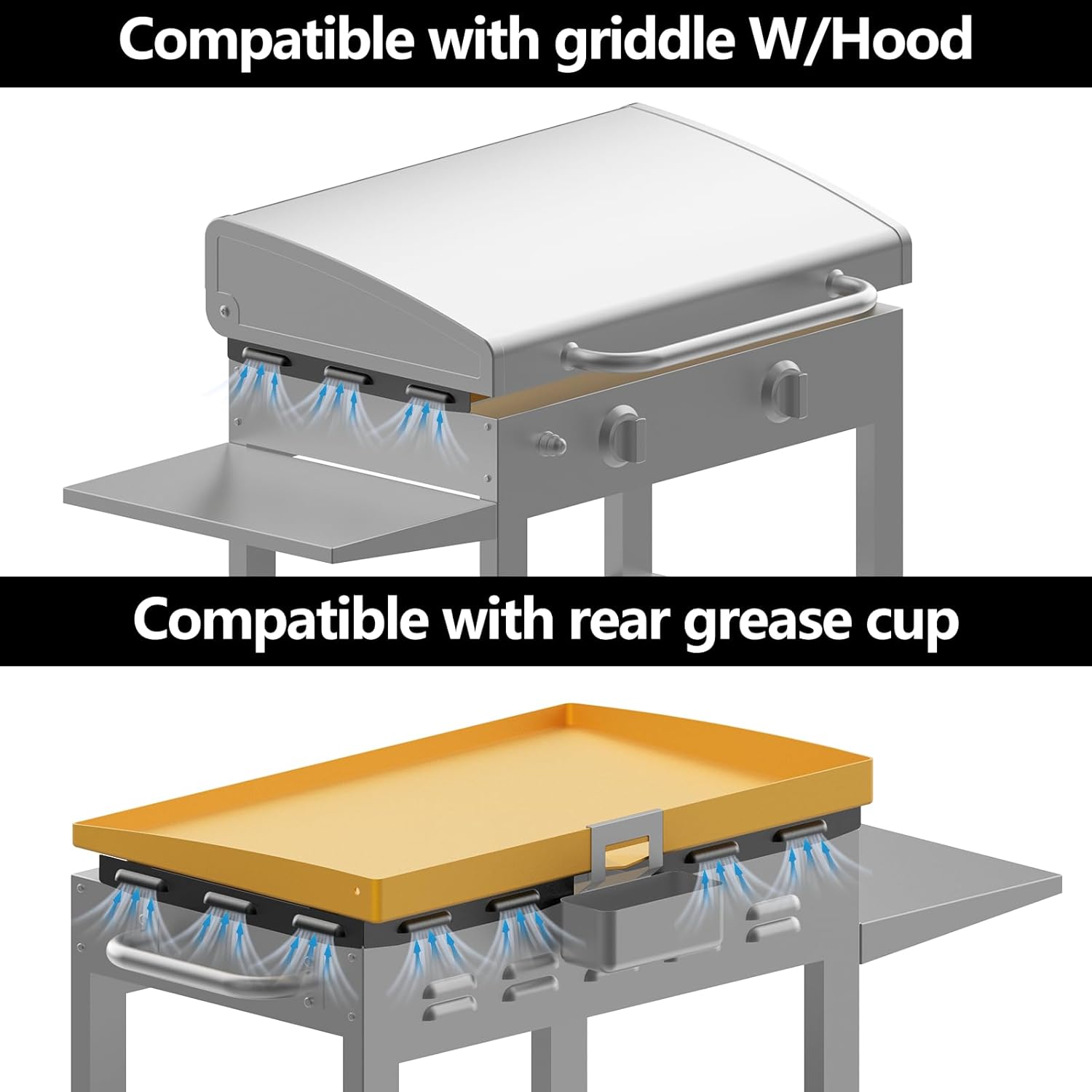 Magnetic Stainless Steel Wind Screen for Griddle O46835