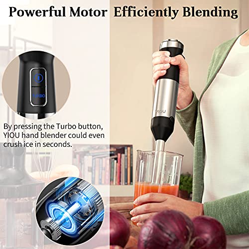 Black 500 Watt Stainless Steel Immersion Blender R89340