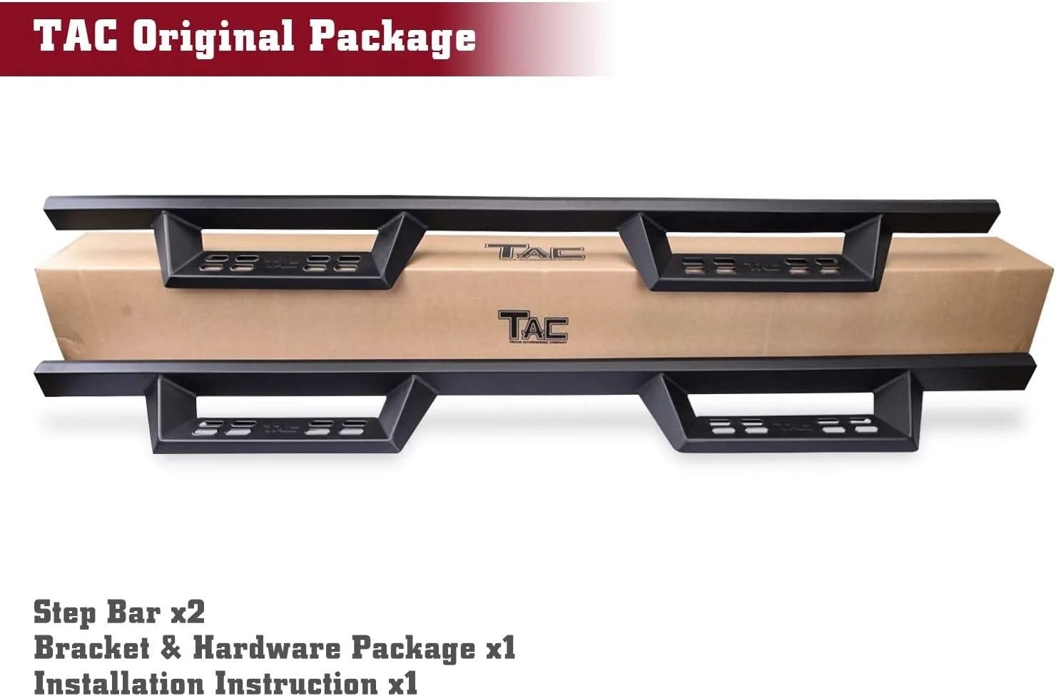 Fine Texture Black Running Boards (2pcs) M388546