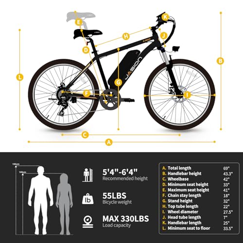 750W Peak Motor Electric Mountain Bike with 480 WH Removeable Battery E989418