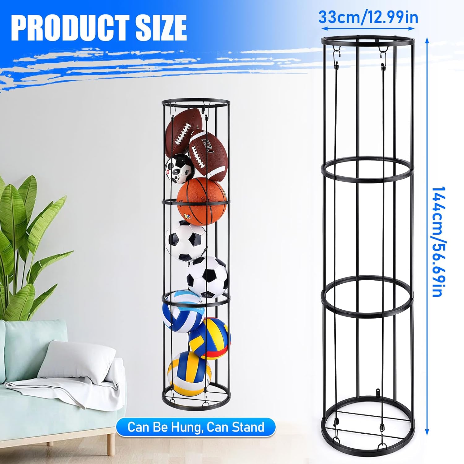 3 Layer Vertical Ball Storage Rack W963998