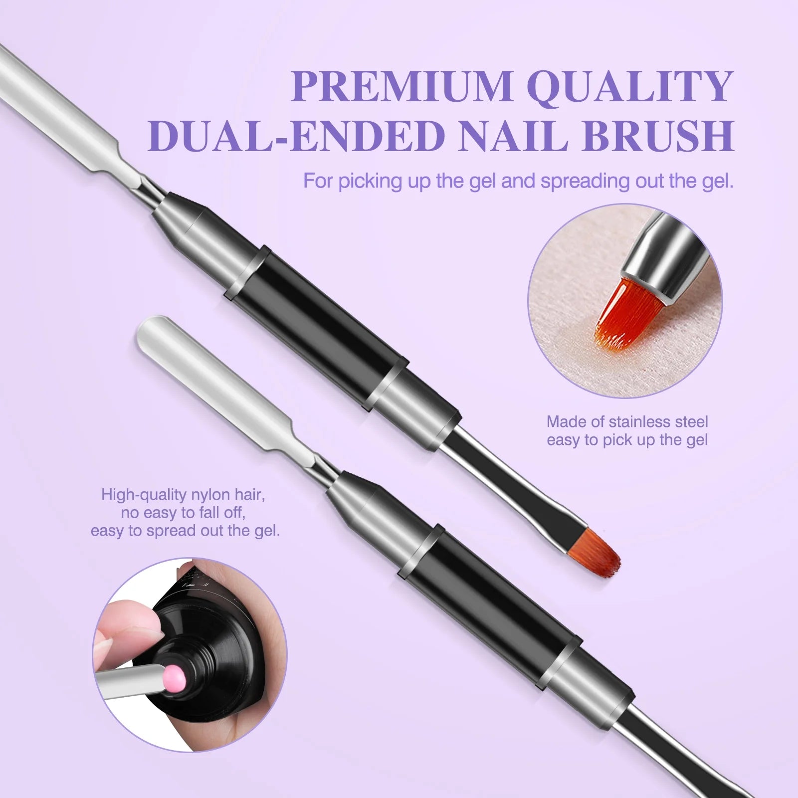 6 Colors Poly Extension Gel Nail Kit with Nail Lamp N139