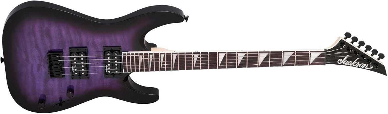 Transparent Purple Burst Arch Top Guitar with Case M872003