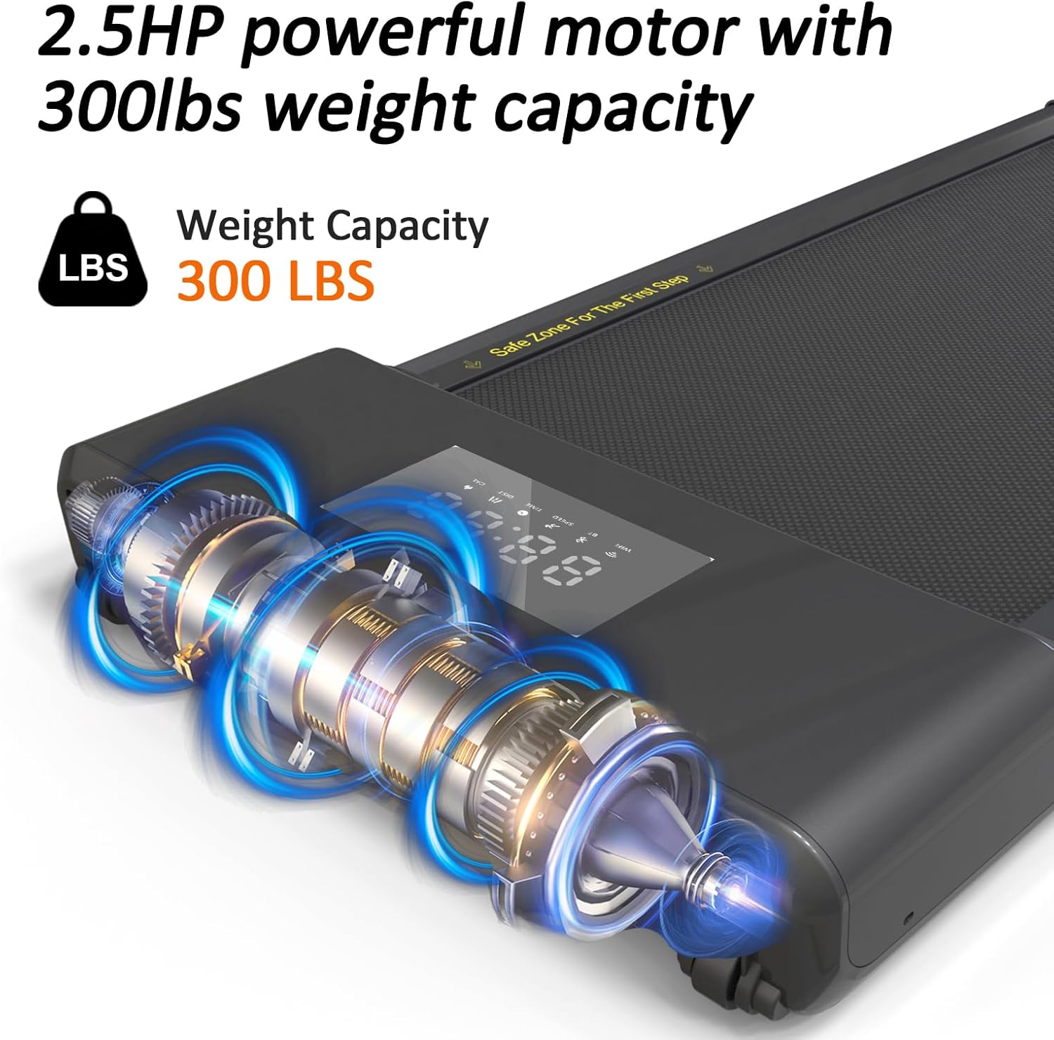Walking Pad Treadmill with LED Display U484