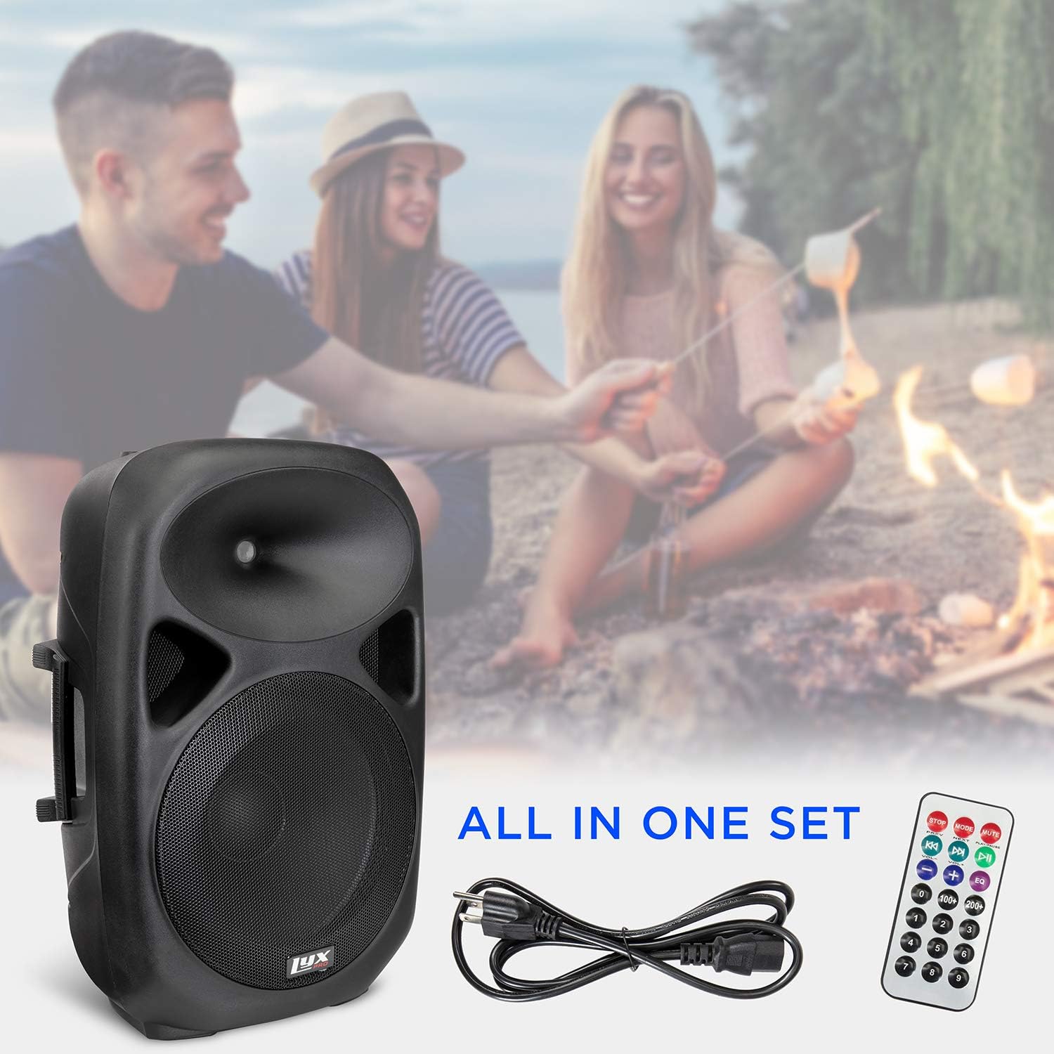 15 Portable PA Speaker System with Tripod Stand A4270