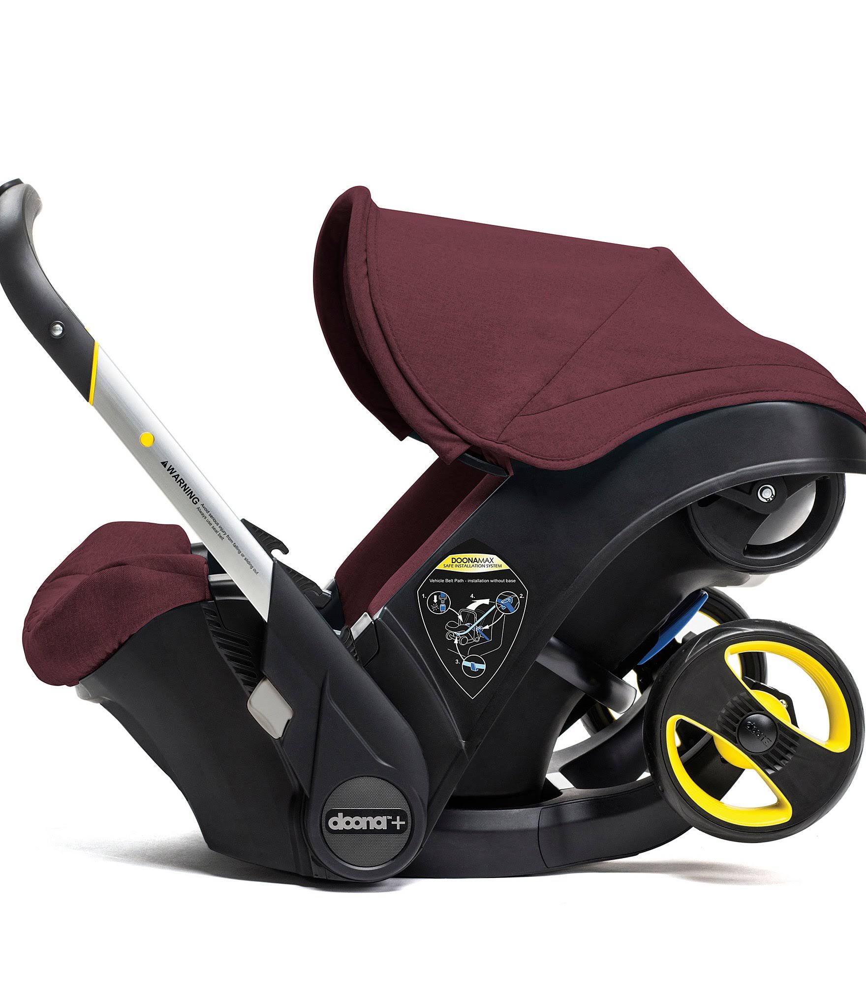 Burgundy Infant Car Seat Stroller with Base Q9559