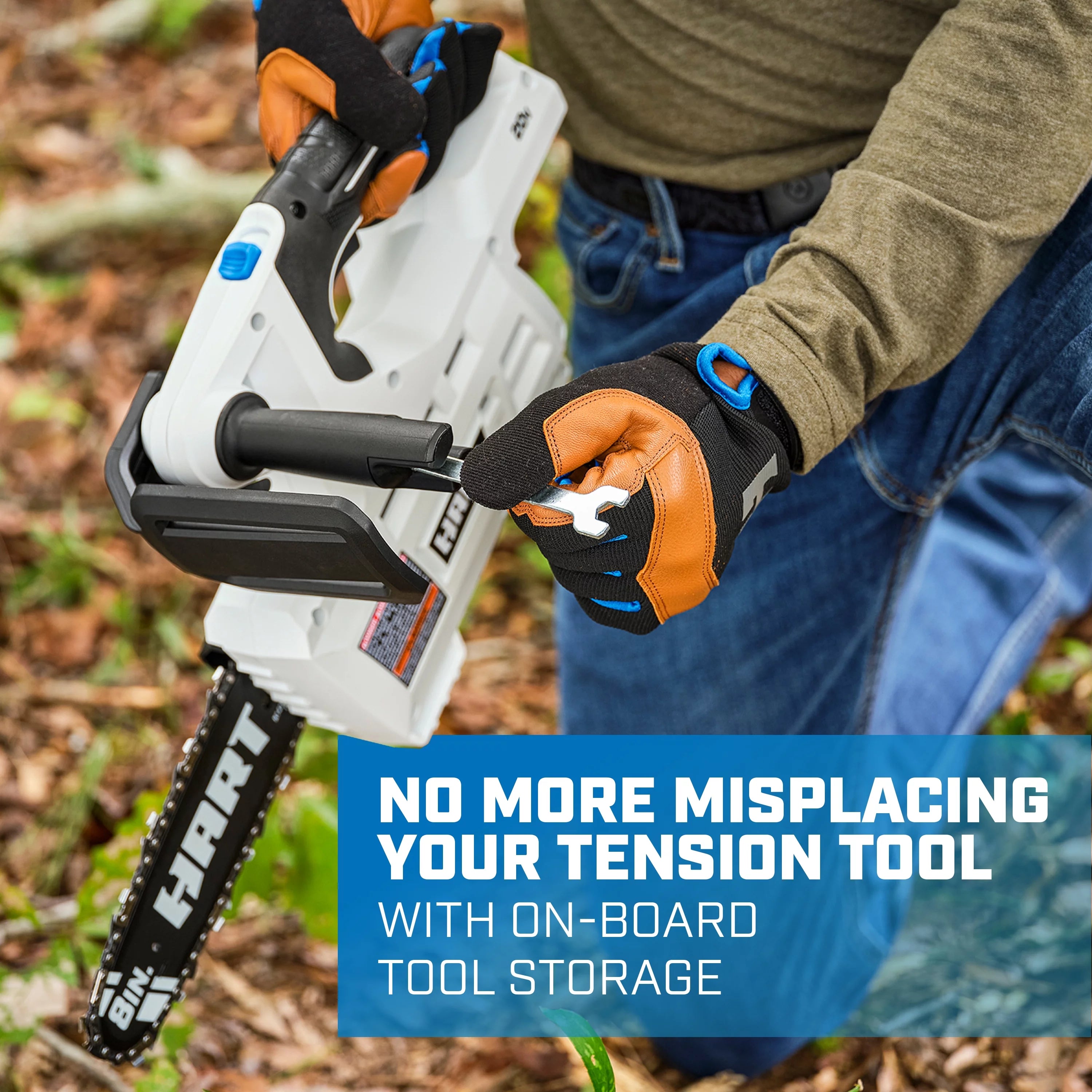 20-Volt 8-inch Battery-Powered Pruning Chainsaw Kit with 2.0Ah Lithium-Ion Battery T31183
