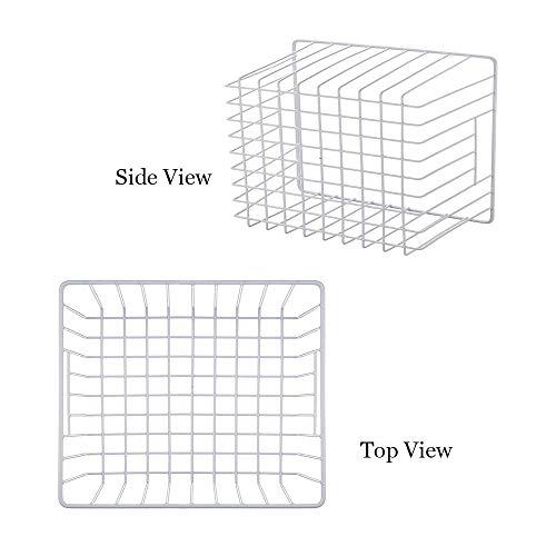 Metal Wire Baskets with Handles J7393