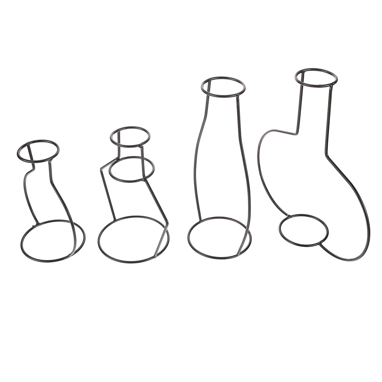 12 pcs Flower Vases With Iron Art Frame O6669