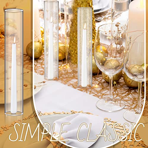 12 Pcs Clear Glass Candle Holder V4774
