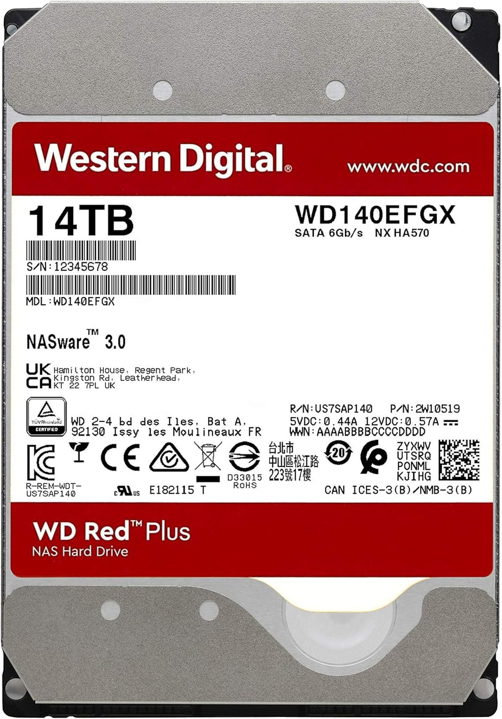 6TB NAS Internal Hard Drive HDD C4609