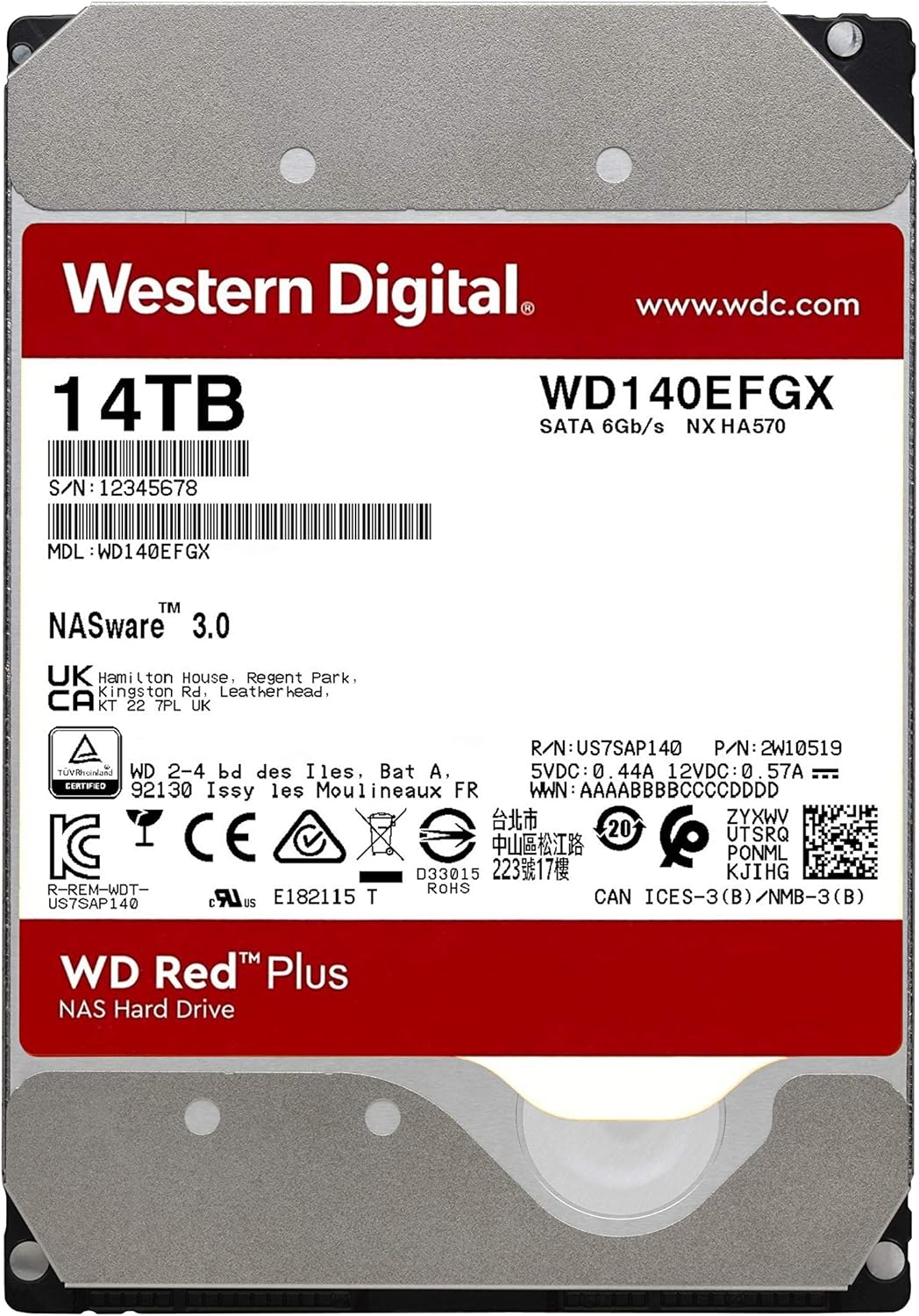 6TB NAS Internal Hard Drive HDD C4609