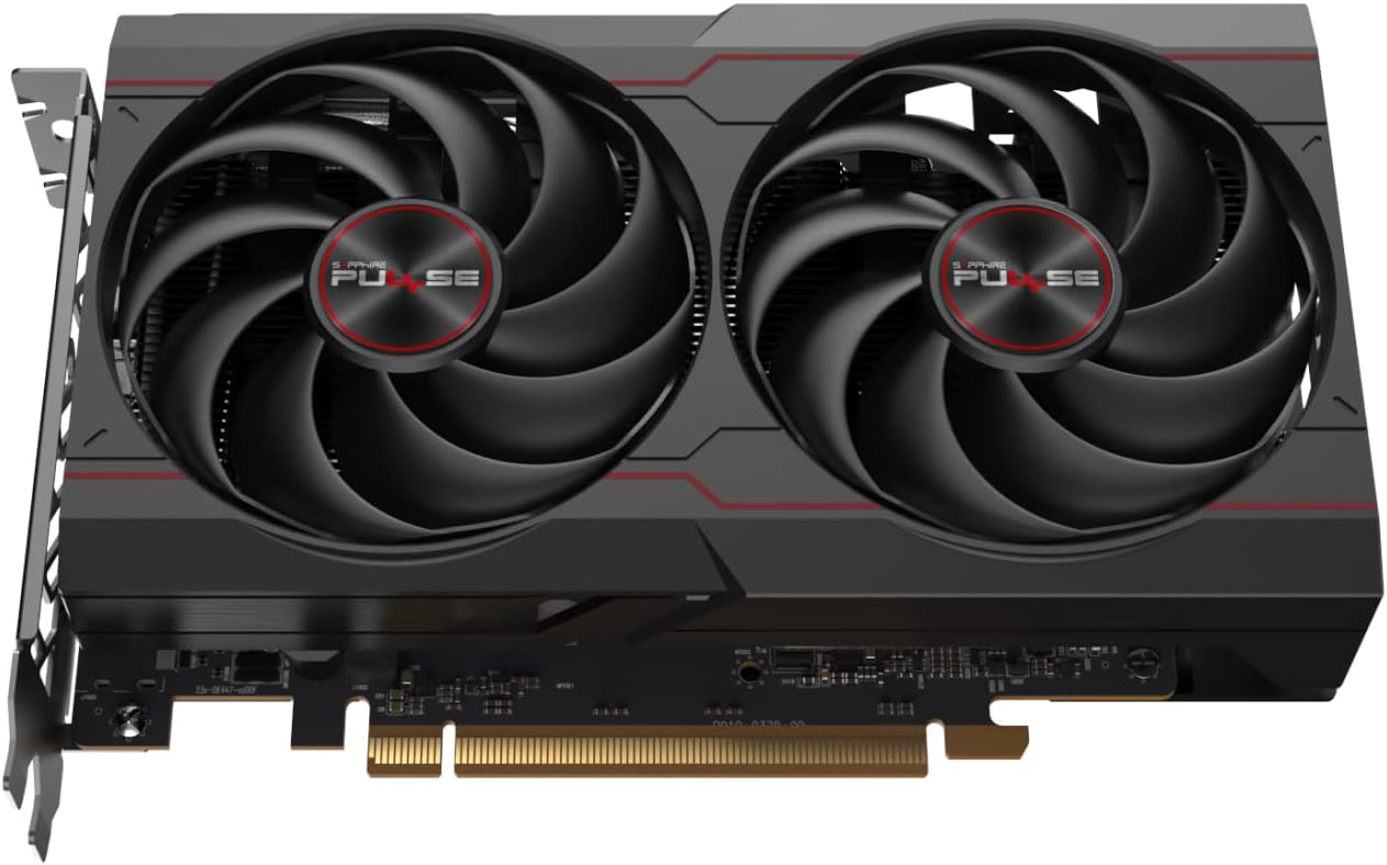 8GB GDDR6 AMD Radeon RX 6600 Graphics Card Black D301