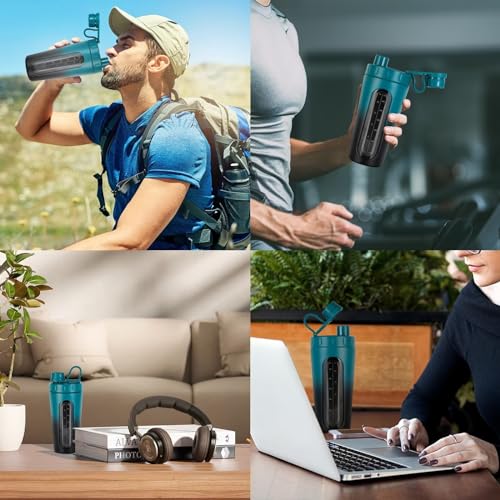 28 oz Stainless Steel Protein Shaker Bottle W256355