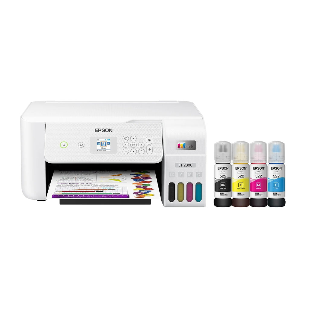 White Wireless All-in-One Supertank Printer V58037
