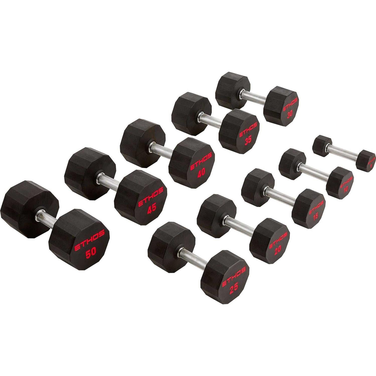Rubber Hex Dumbbell P3024