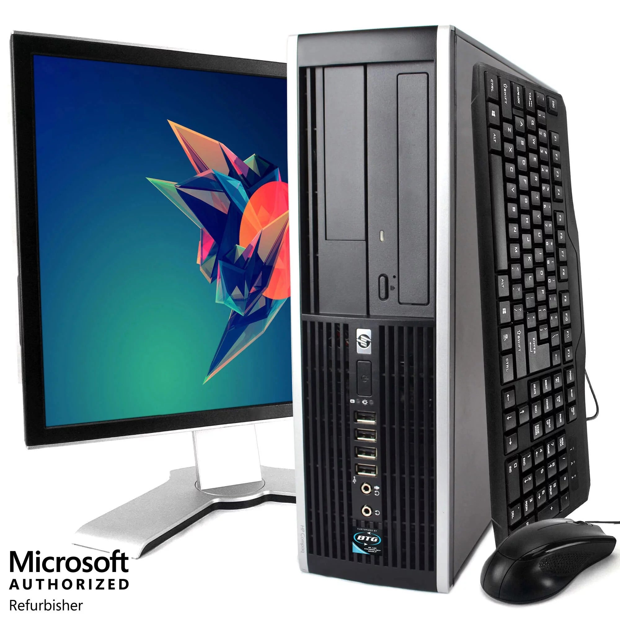 HP ProDesk 6300 Tower Computer PC, Intel Quad-Core i5, 500GB HDD, 8GB DDR3 RAM, Windows 10 Home, DVD, WIFI, 20in Monitor, USB Keyboard and Mouse S10846