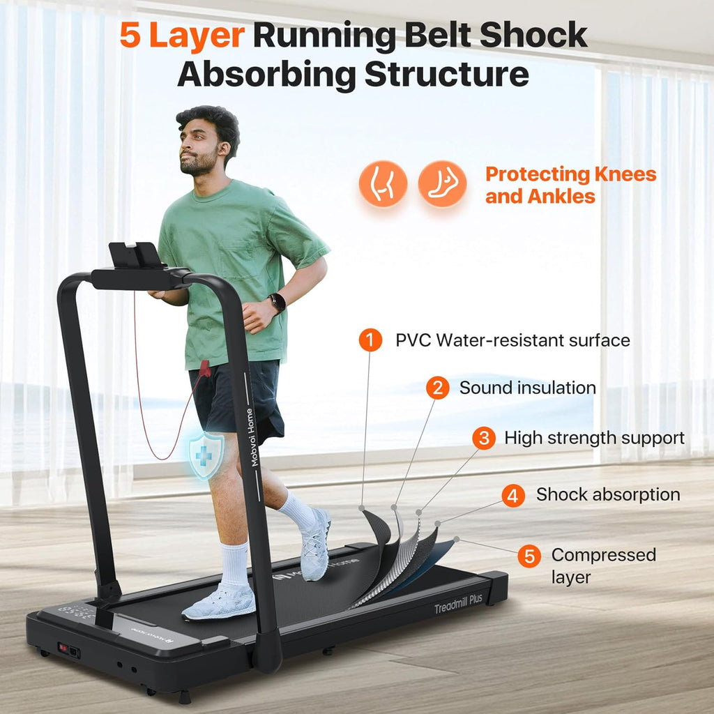 3 in 1 Folding Treadmill Walking Pad Compact Under Desk Running Walking Machine N61306