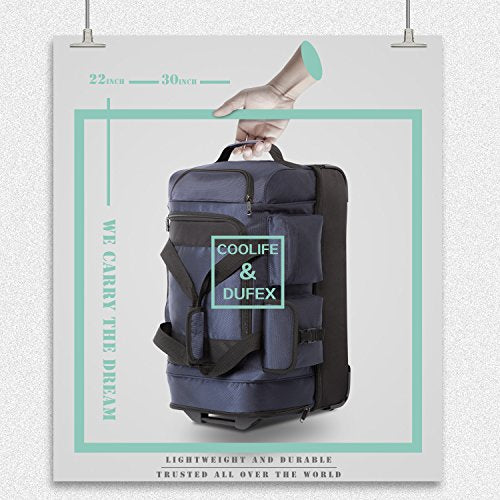 Rolling Duffel Bag with 8 Pockets R8517