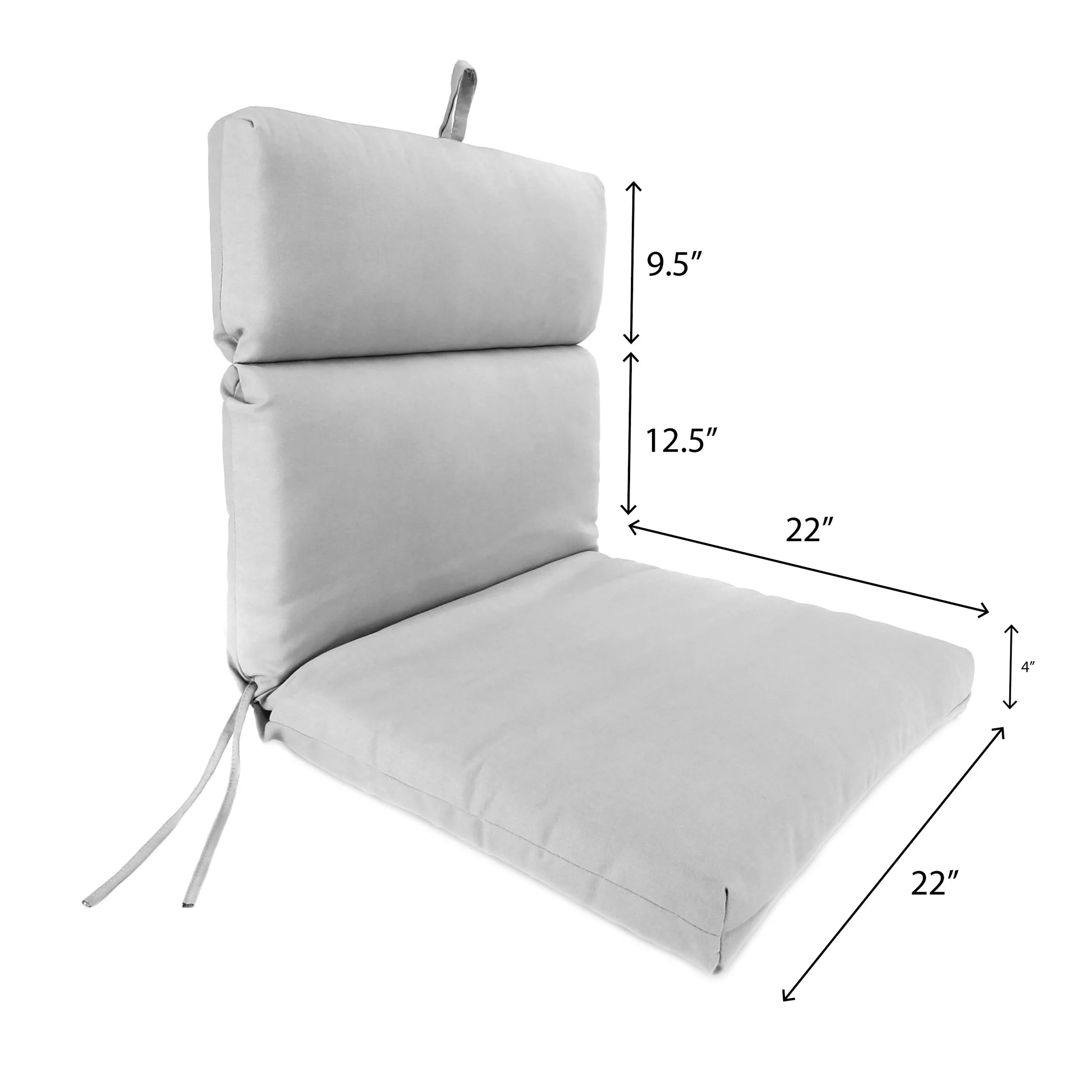 44" x 22" Seacoral Turquoise Nautical Rectangular Outdoor Chair Cushion with Ties and Hanger Loop M84720