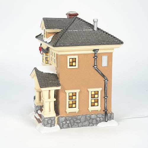 Porcelain Snow Village Lit House H10578
