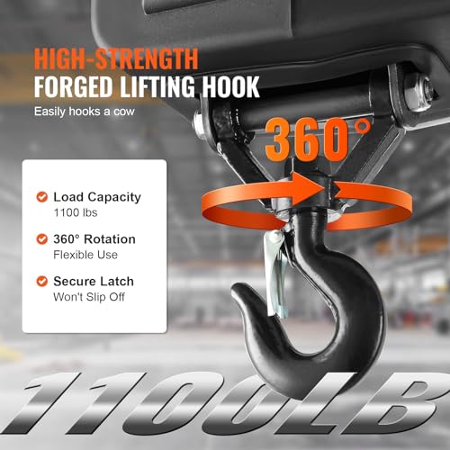 440 lbs Lifting Capacity Electric Hoist with Wireless Remote Control K3445
